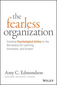 cover of book, the fearless organisation by amy edmondson